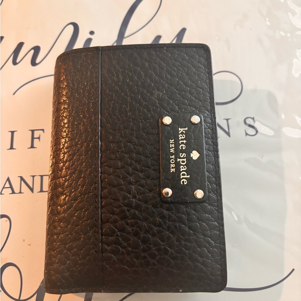 Kate Spade Black Leather Card Holder